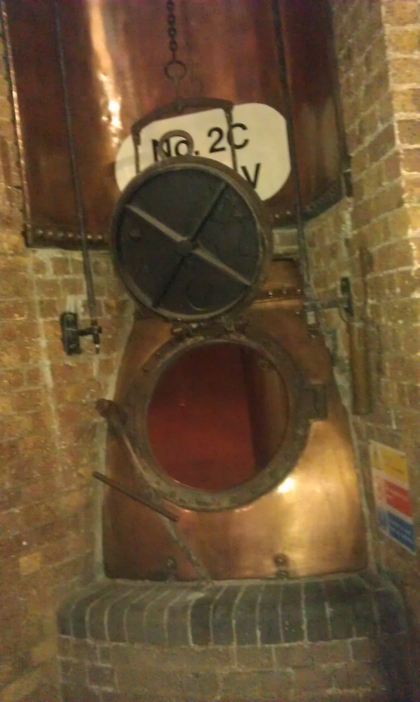 Old equipment is still a (non-functioning) part of the Griffin Brewery.